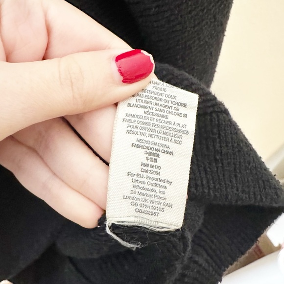 Free People Easy Street Tunic Sweater Black Extra Small - Picture 5 of 7